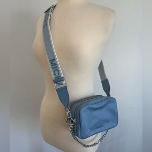Michael Kors Bryant Medium Nylon Camera Crossbody -chambray -NEW